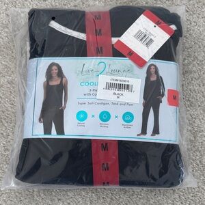 Live 2 Lounge Women's 3-Piece Lounge Set with Cooling Technology, Medium, NWT